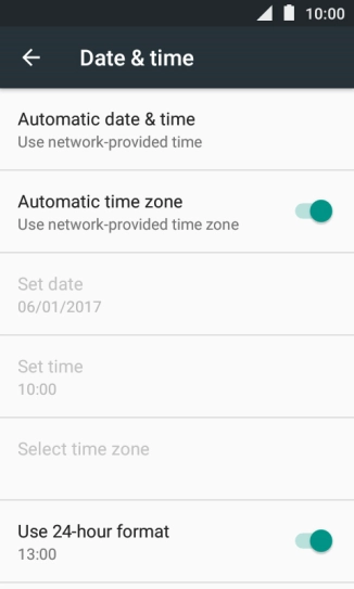 Press the Home key to return to the home screen.