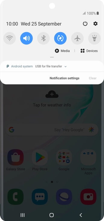 Press Android system. Press Android system.