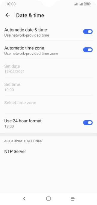 Press the Home key to return to the home screen.