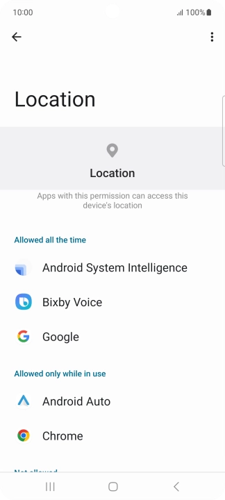 Press the required app.