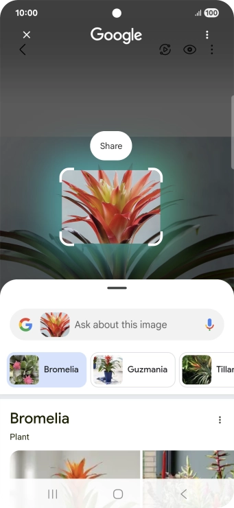 Follow the instructions on the screen to use the search results.