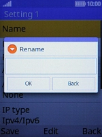 Key in Vodafone MMS and press the Left selection key.