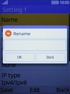 Key in Vodafone MMS and press the Left selection key.