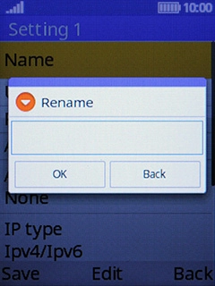 Key in Vodafone MMS and press the Left selection key.