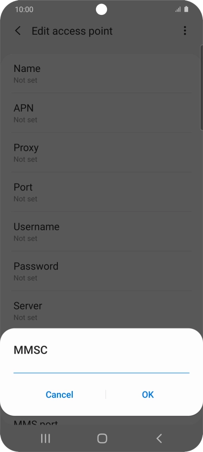 Key in http://pxt.vodafone.net.au/pxtsend and press OK.