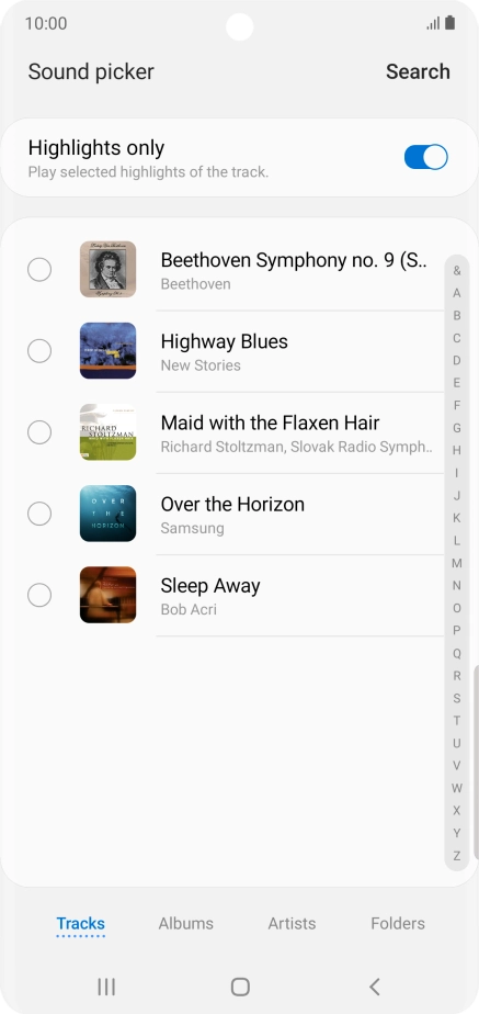 Press the required ring tones to hear them. Press the required ring tones to hear them.
