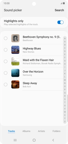 Press the required ring tones to hear them. Press the required ring tones to hear them.