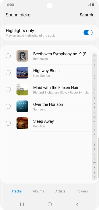 Press the required ring tones to hear them. Press the required ring tones to hear them.