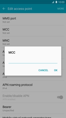 Key in 505 and press OK.