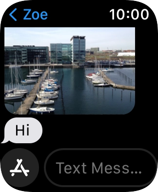 Press Text Mess... and record the message.