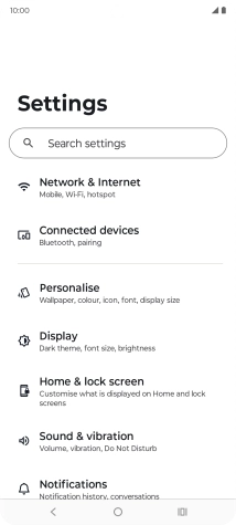 Press Sound & vibration.