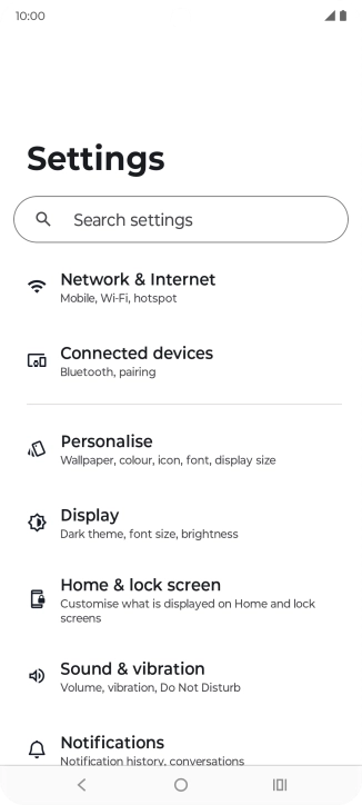 Press Sound & vibration.