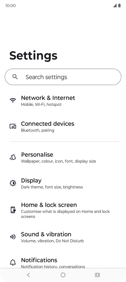 Press Sound & vibration.