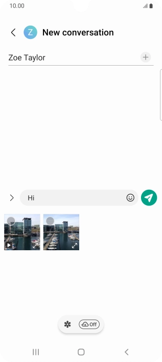 Press the gallery icon and go to the required folder. Press the gallery icon and go to the required folder.