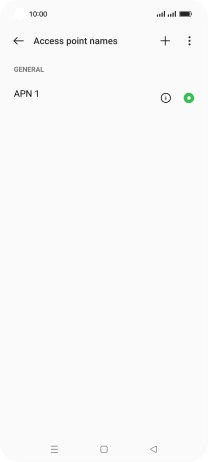 Press the new data connection icon.