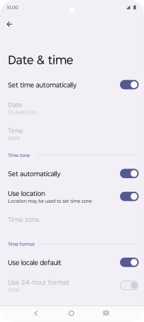 Press the Home key to return to the home screen.