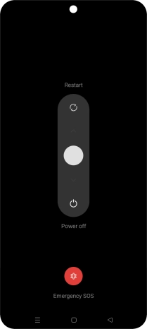 Press and drag the circle downwards.