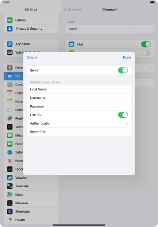 Press Authentication.