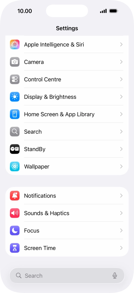 Press Display & Brightness. Press Display & Brightness.