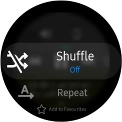 Press Repeat to turn the function on or off.