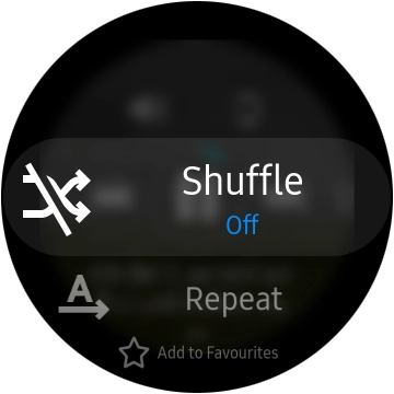 Press Repeat to turn the function on or off.