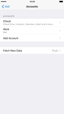 Press the required email account.
