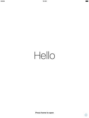 Press the Home key. Press the Home key.