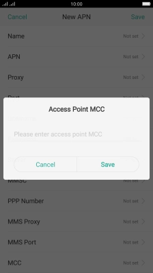 Key in 505 and press Save.