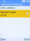 Select Network type.
