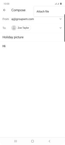 Press Attach file and go to the required folder.