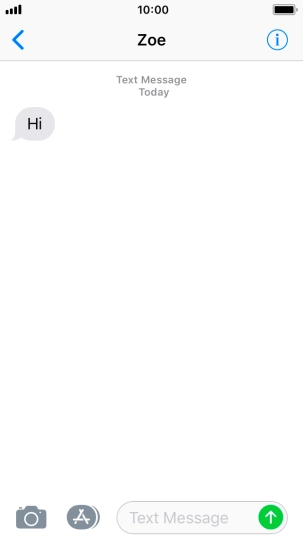 Press the Home key to return to the home screen.