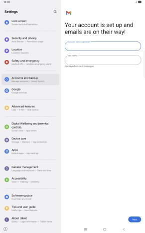 Press the field below 