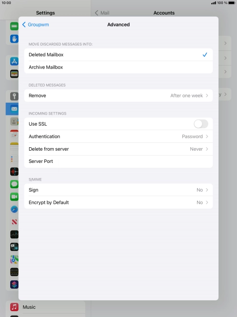 Press Authentication.