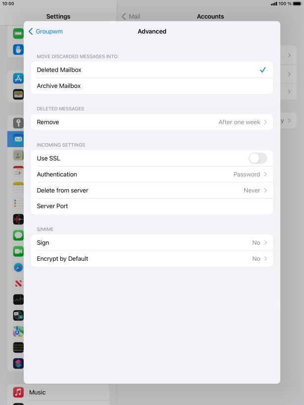 Press Authentication.