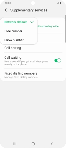 Press Show number to turn on caller identification. Press Show number to turn on caller identification.