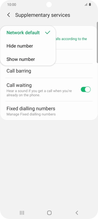 Press Show number to turn on caller identification. Press Show number to turn on caller identification.