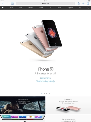 Press the address bar.