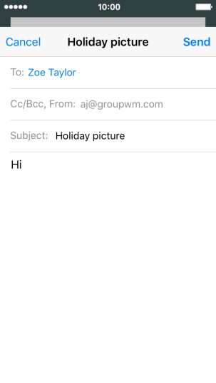 Press and hold the text input field until a pop-up menu is displayed.