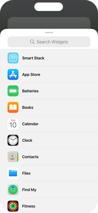 Press Smart Stack.
