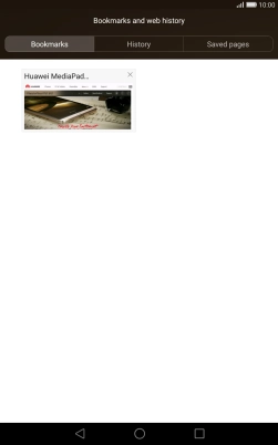 Press the required bookmark.