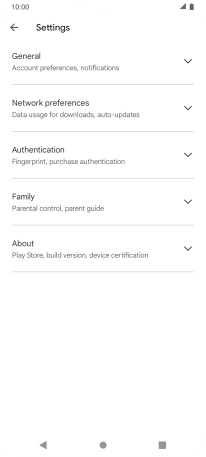 Press Network preferences.