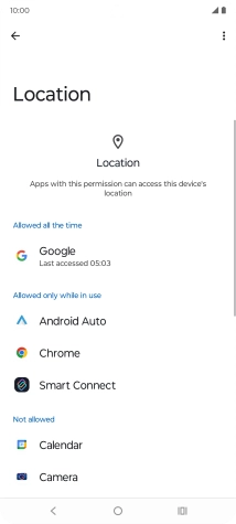 Press the required app.