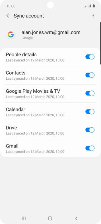 Press the Home key to return to the home screen.