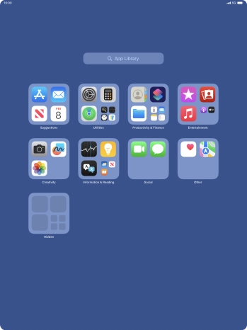 Press the required app.