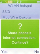 Press the Left selection key. Press the Left selection key.