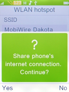 Press the Left selection key. Press the Left selection key.