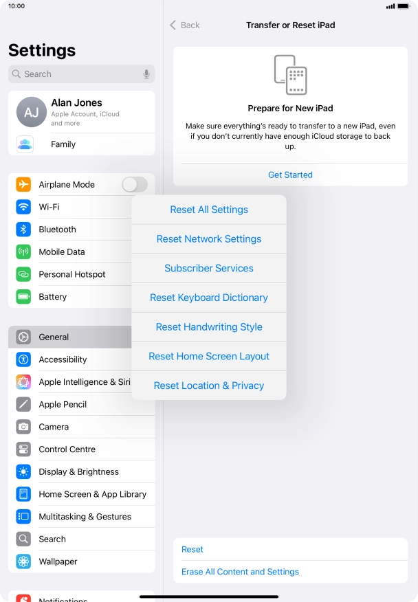 Press Reset Network Settings. Press Reset Network Settings.