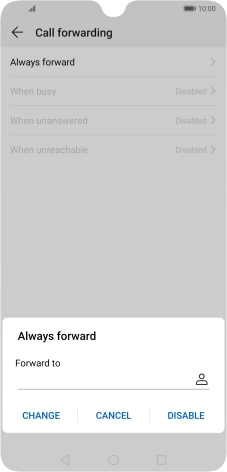 Press DISABLE.