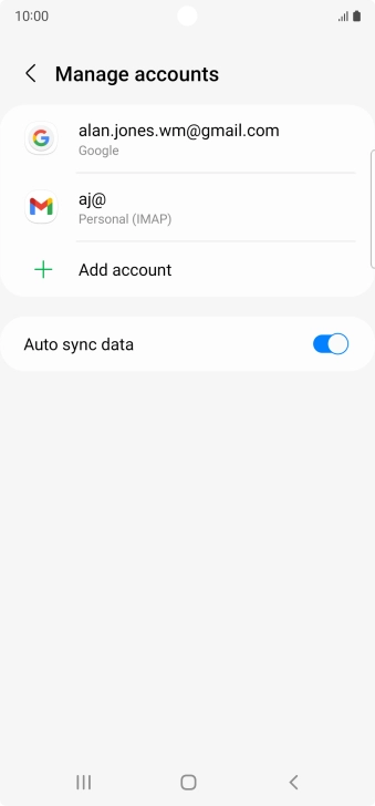 Press the Home key to return to the home screen.