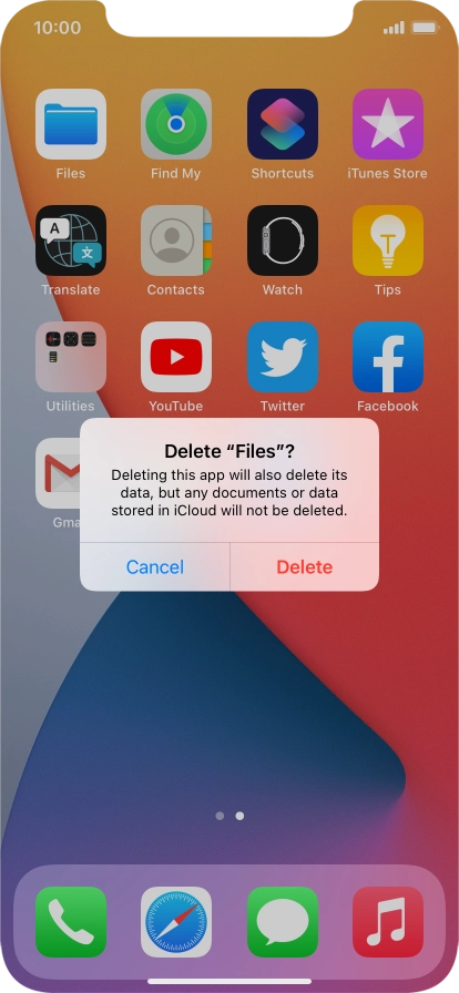 Press Delete.